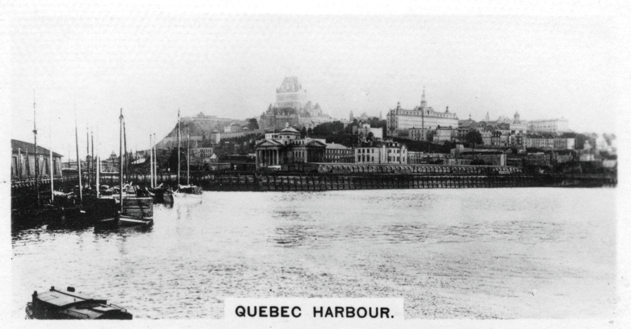 Hafen von Quebec, Kanada, um 1920er Jahre von Unbekannt