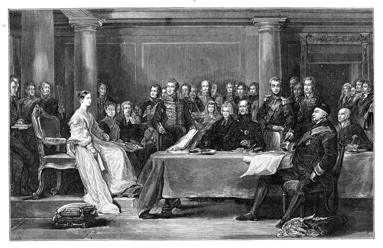 Königin Victorias erster Rat, ca. 1837 von Unbekannt
