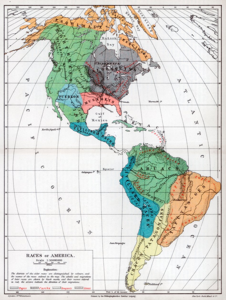 Rassen von Amerika, 1901 von Unbekannt