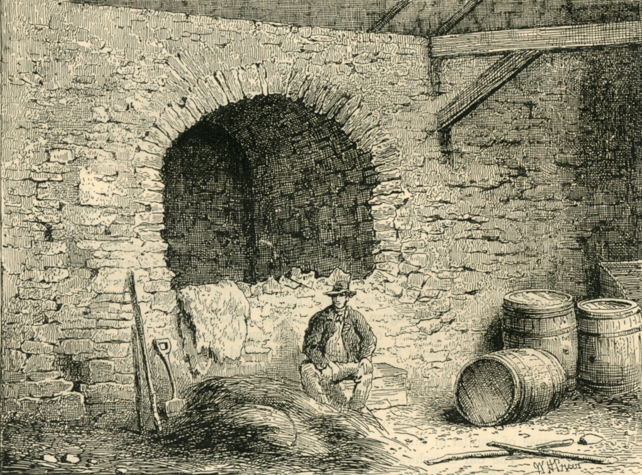 Römische Mauer am Tower Hill, um 1872 von Unbekannt