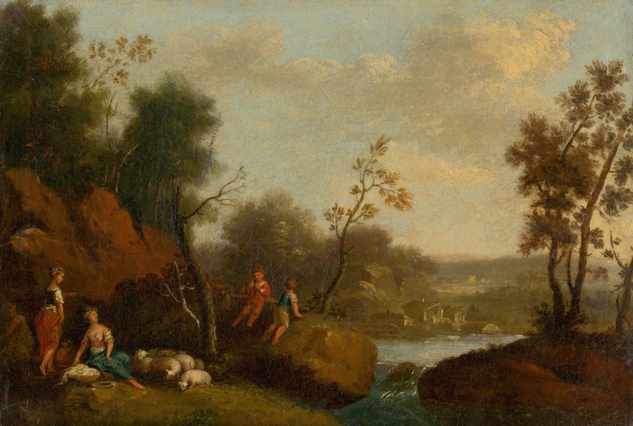 Romantische Landschaft von Unbekannt