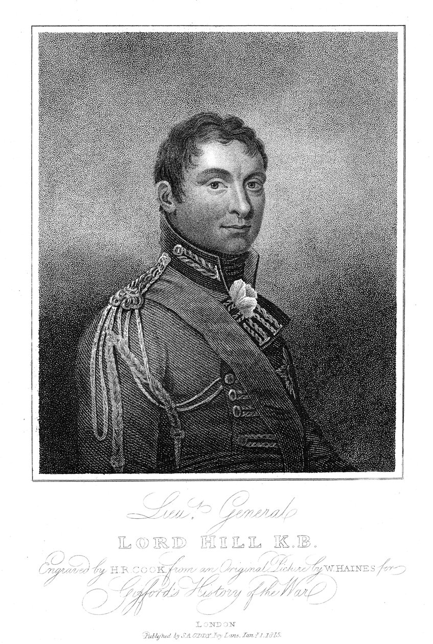 Rowland Hill, 1. Viscount Hill, englischer Soldat, 1815 von Unbekannt
