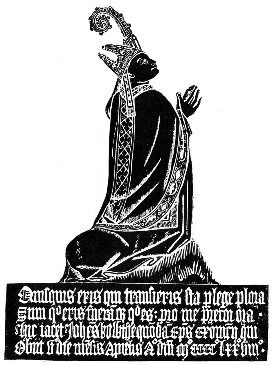 Abreibung eines mittelalterlichen gravierten Messings, ca. 1478 1901 von Unbekannt