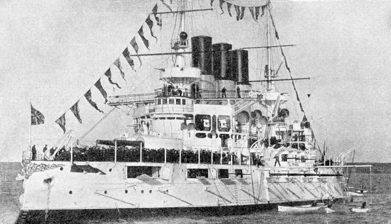 Russisches Schlachtschiff Retvisan, Russisch-Japanischer Krieg, 1904-5 von Unbekannt