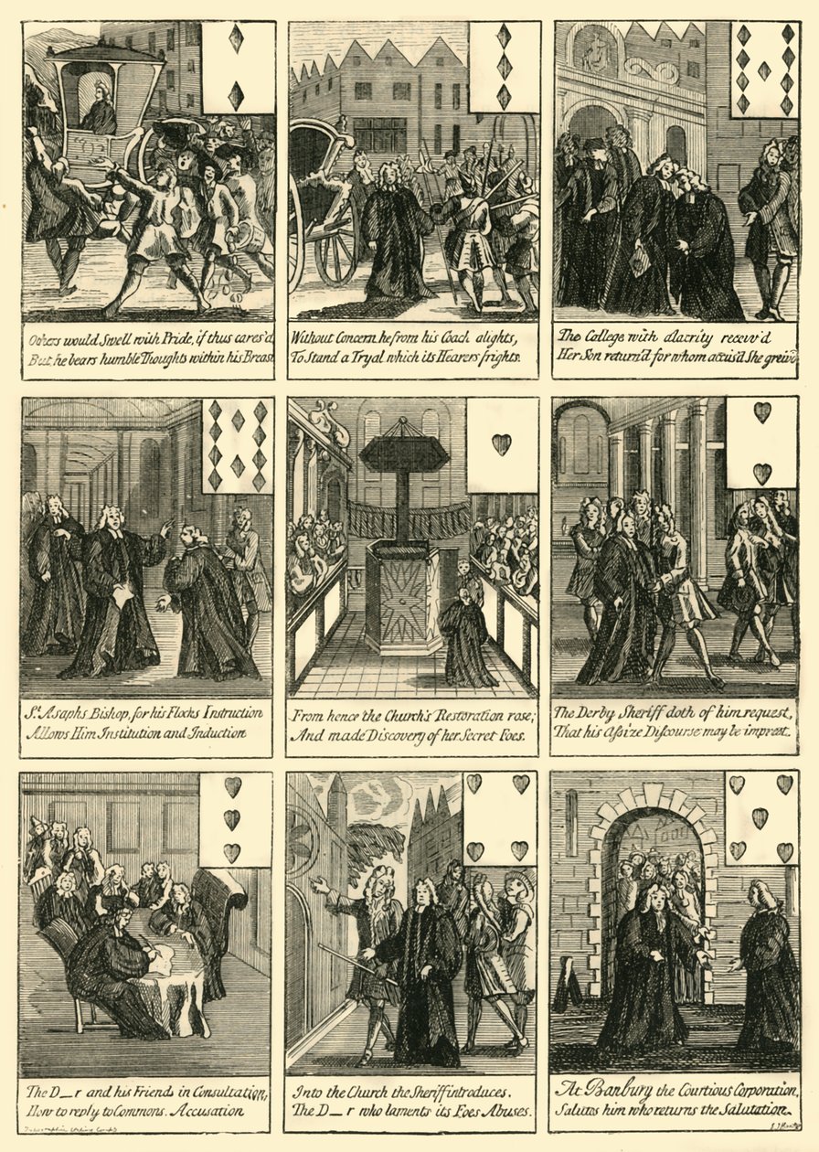 Sacheverell-Karten, um 1872 von Unbekannt
