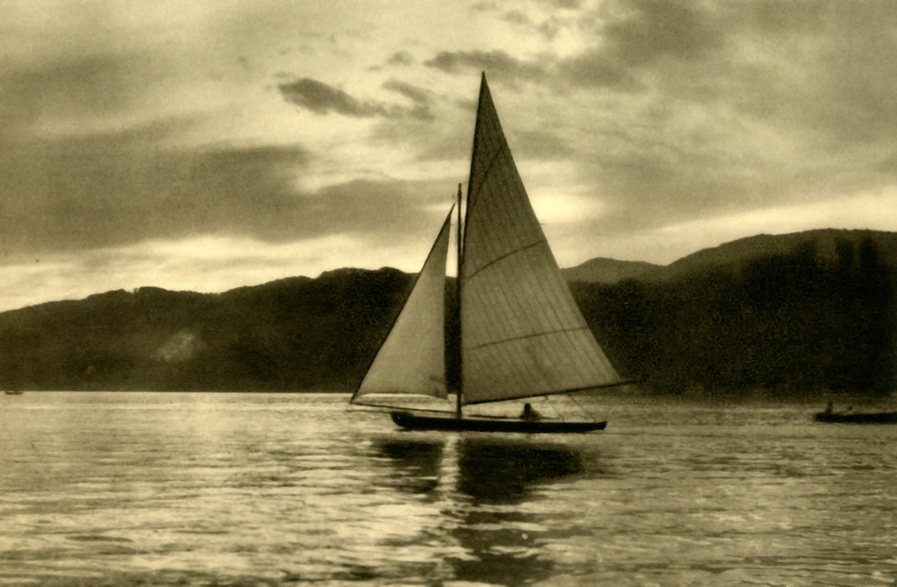 Segeln auf dem Wörthersee, Kärnten, Österreich, um 1935 von Unbekannt
