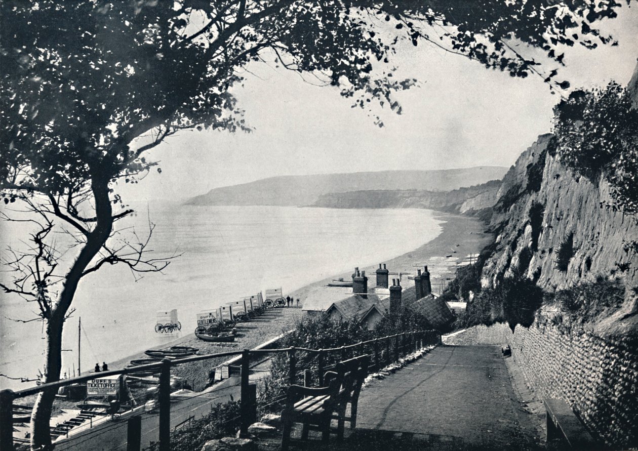 Sandown - Der Badestrand, 1895 von Unbekannt