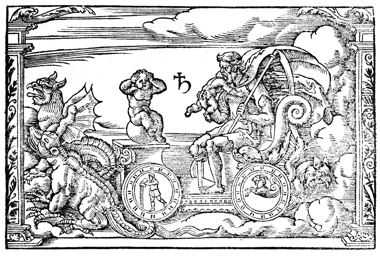 Saturn, römischer Gott der Zeit, 1569 von Unbekannt