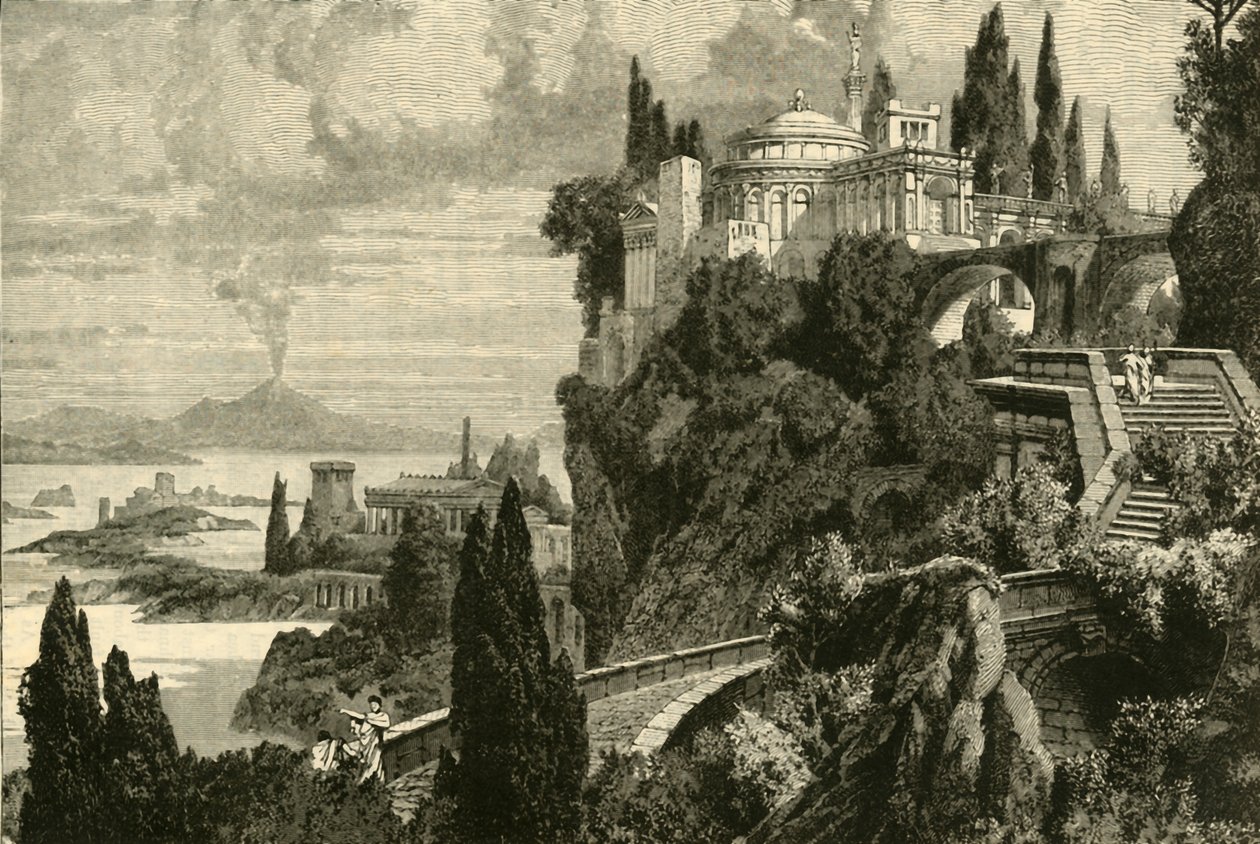 Landschaft am Kap Misenum, nahe Baiae, 1890 von Unbekannt