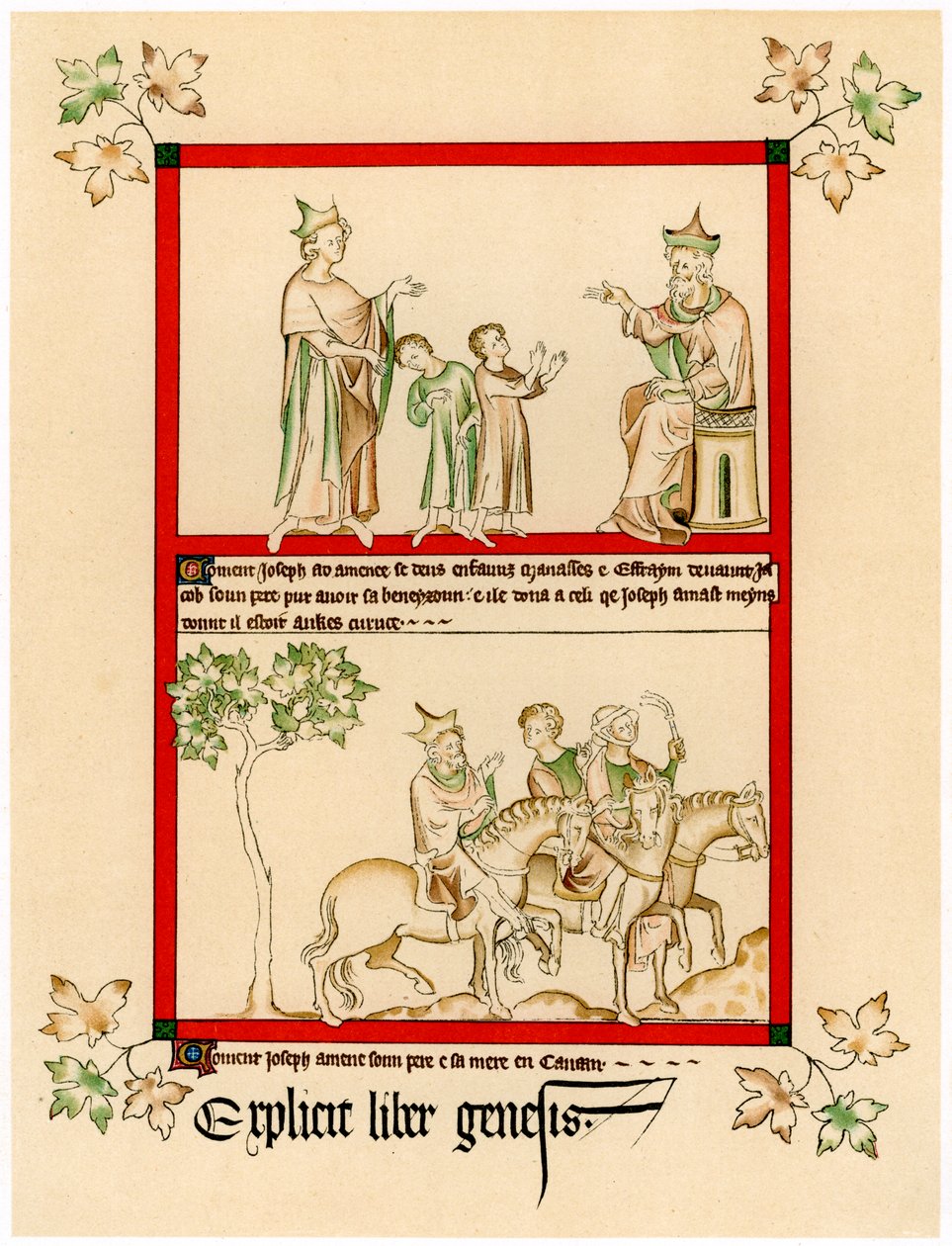 Szenen aus dem Leben von Joseph, ca. 1310-1320 von Unbekannt