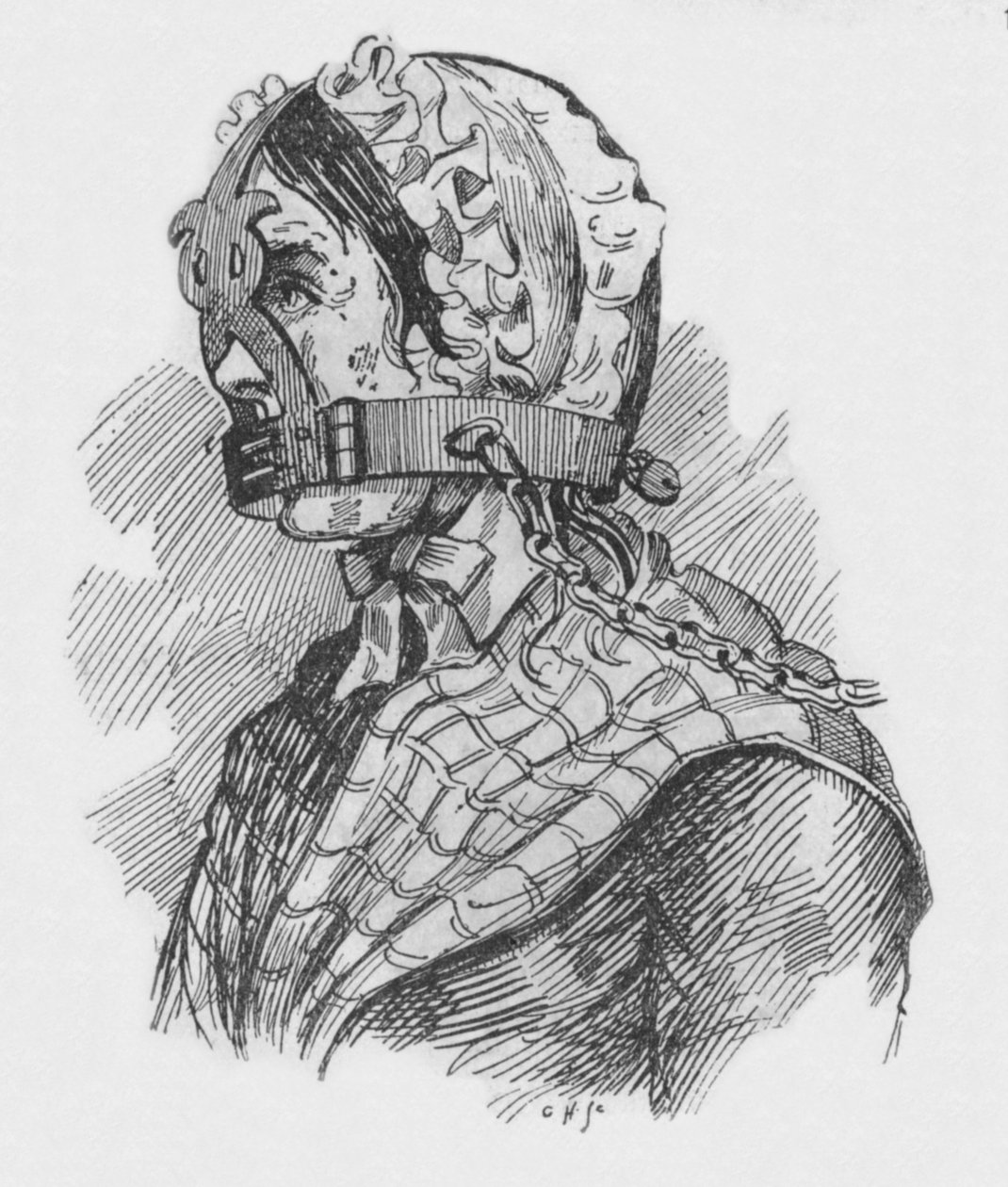 Schandmaske, 1894 von Unbekannt