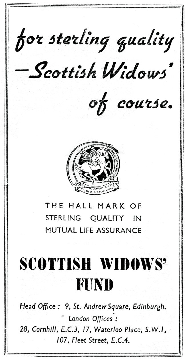 Scottish Widows Fund, 1938 von Unbekannt