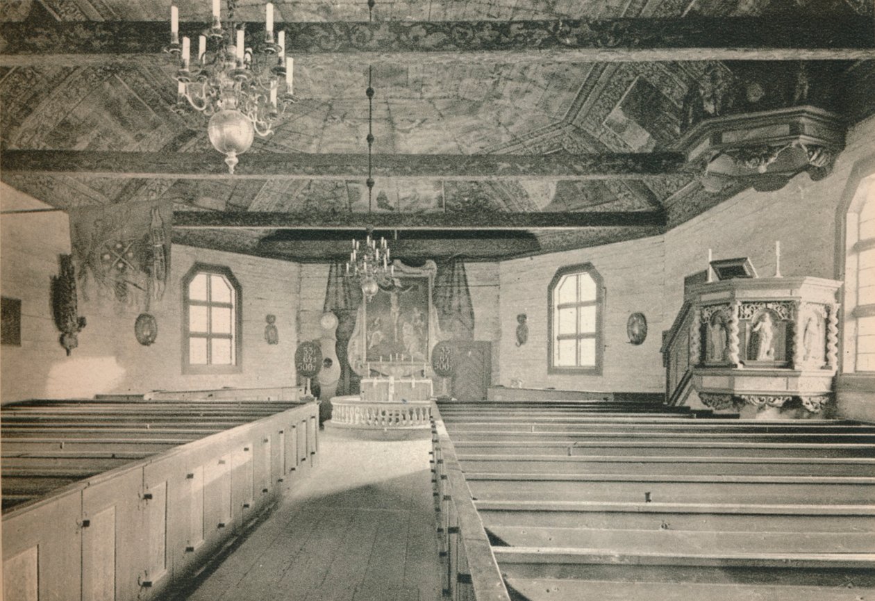 Seglora Kirche, Skansen Freilichtmuseum, Stockholm, 1925 von Unbekannt