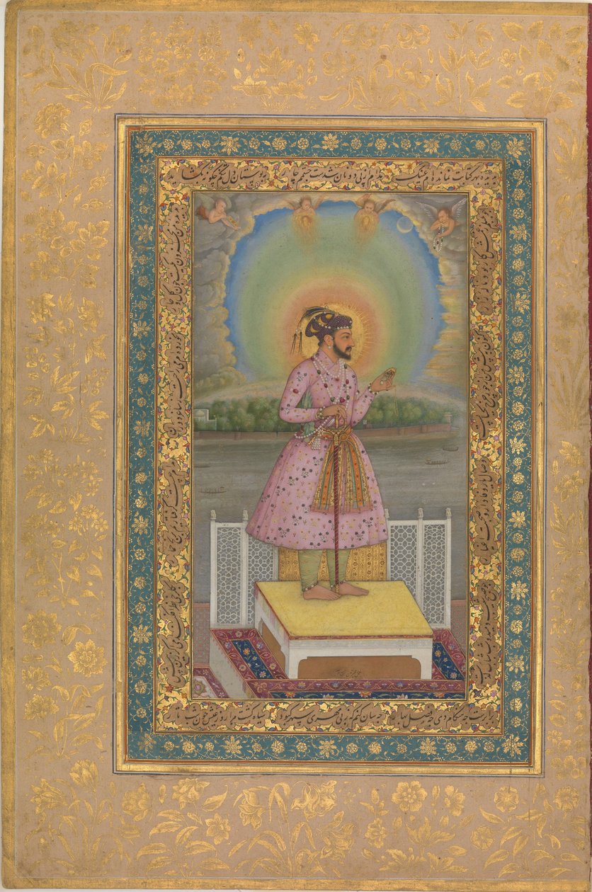 Shah Jahan auf einer Terrasse, 1627 von Unbekannt