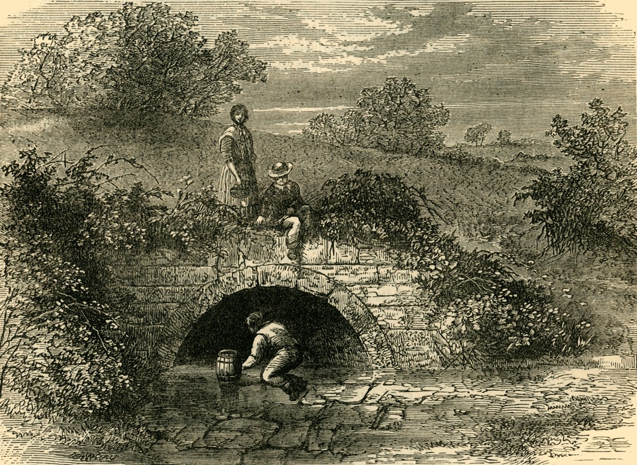 Schäferbrunnen im Jahr 1820, um 1876 von Unbekannt