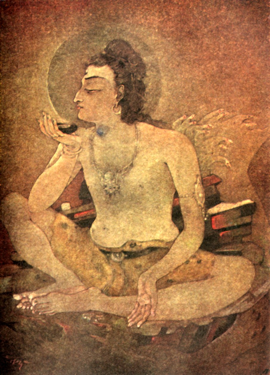 Shiva trinkt das Weltgift, 1920 von Unbekannt