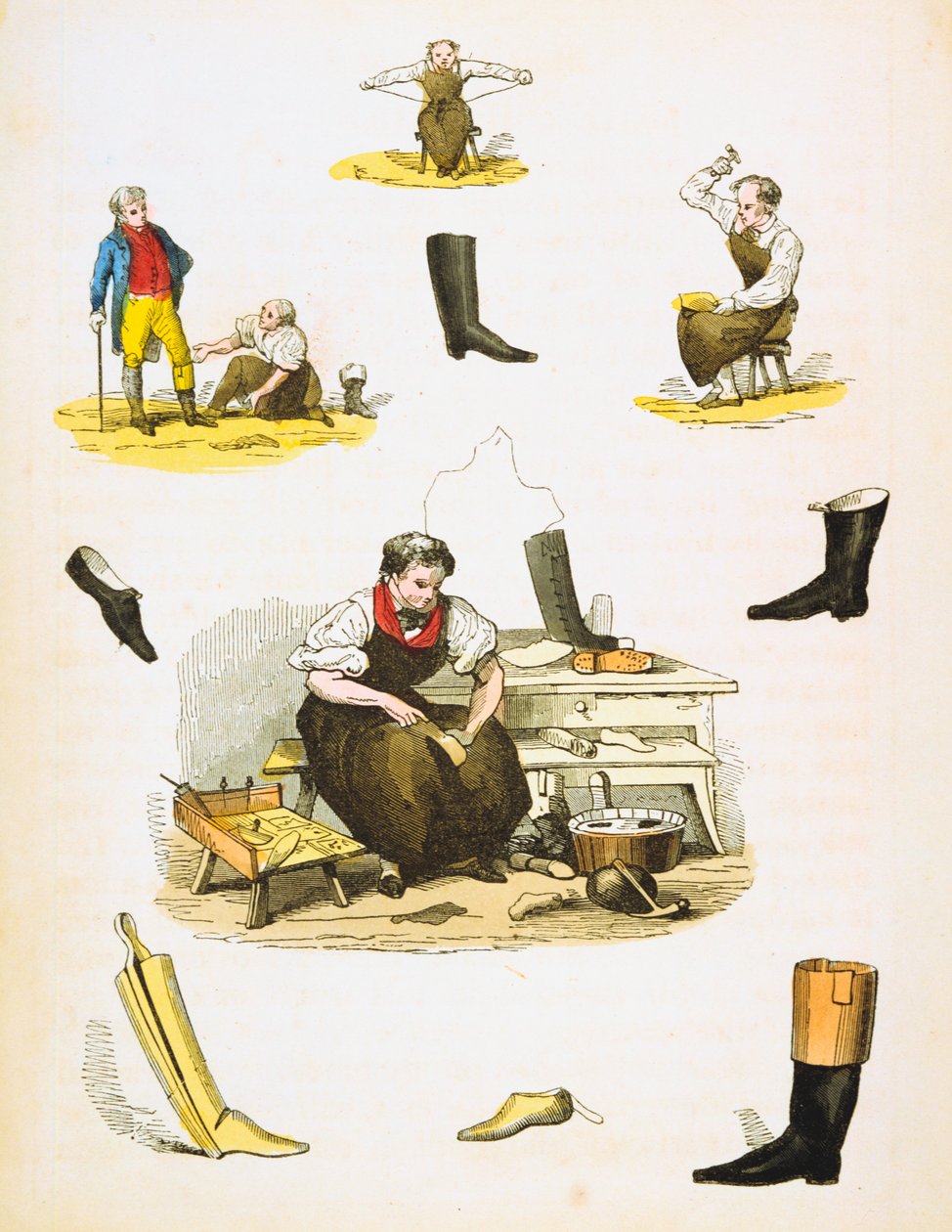 Schuhmacher, um 1845 von Unbekannt