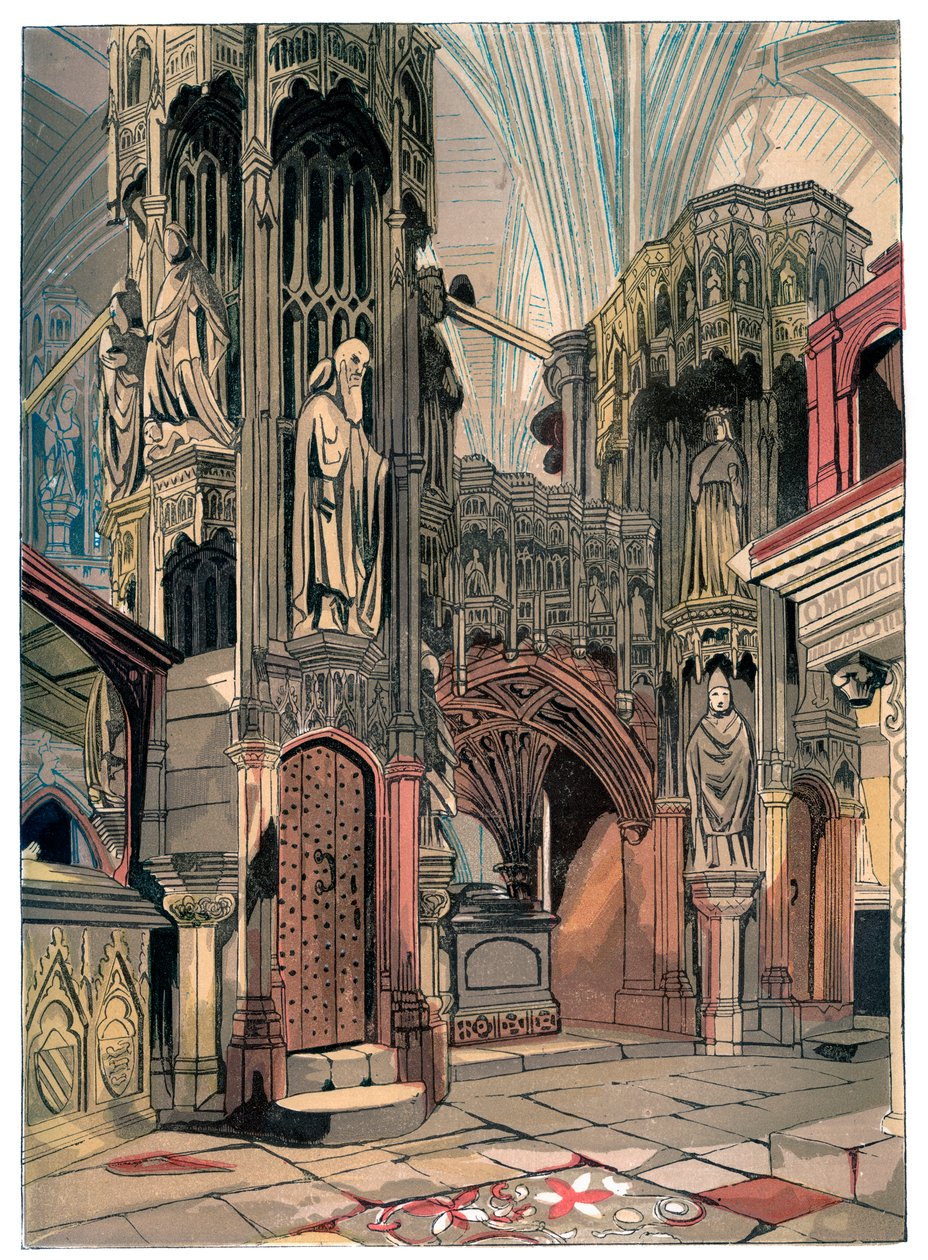 Schrein von Heinrich V., Westminster Abbey, London, ca. 1850 von Unbekannt