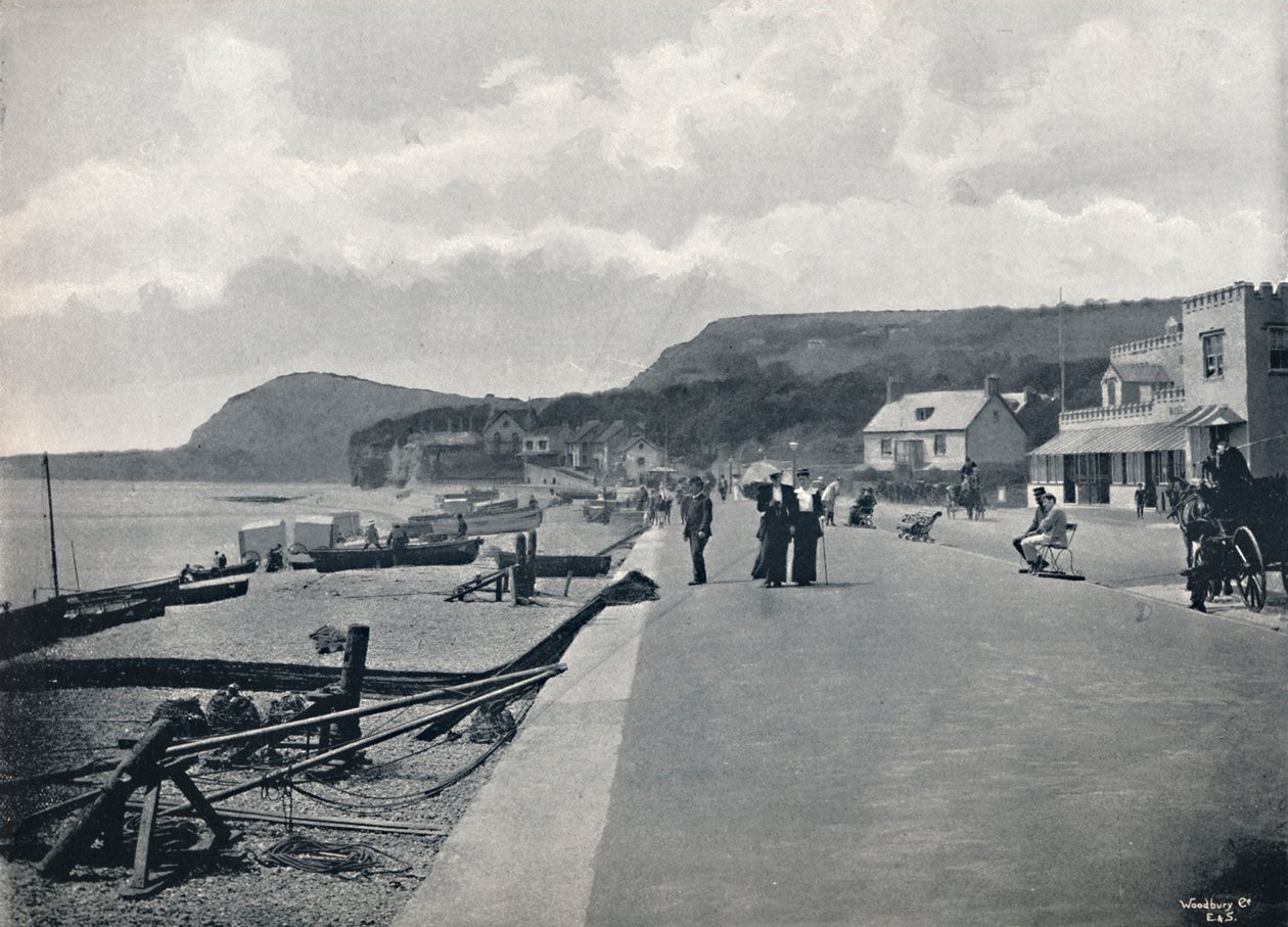Sidmouth - Die Promenade und der Strand von Unbekannt