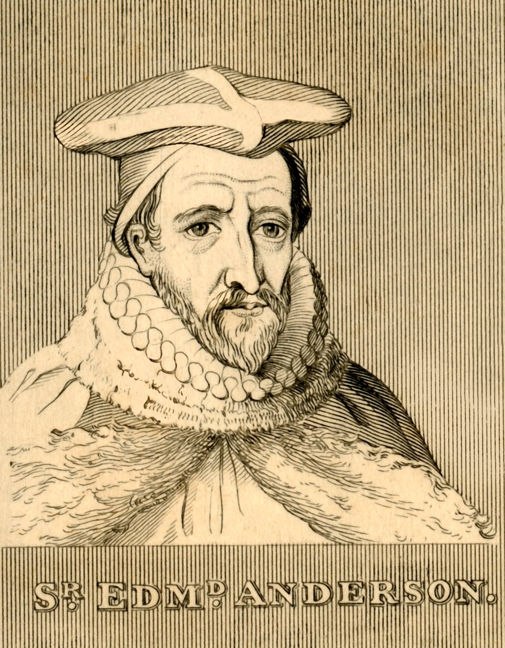 Sir Edmund Anderson, 1530-1605, 1830 von Unbekannt