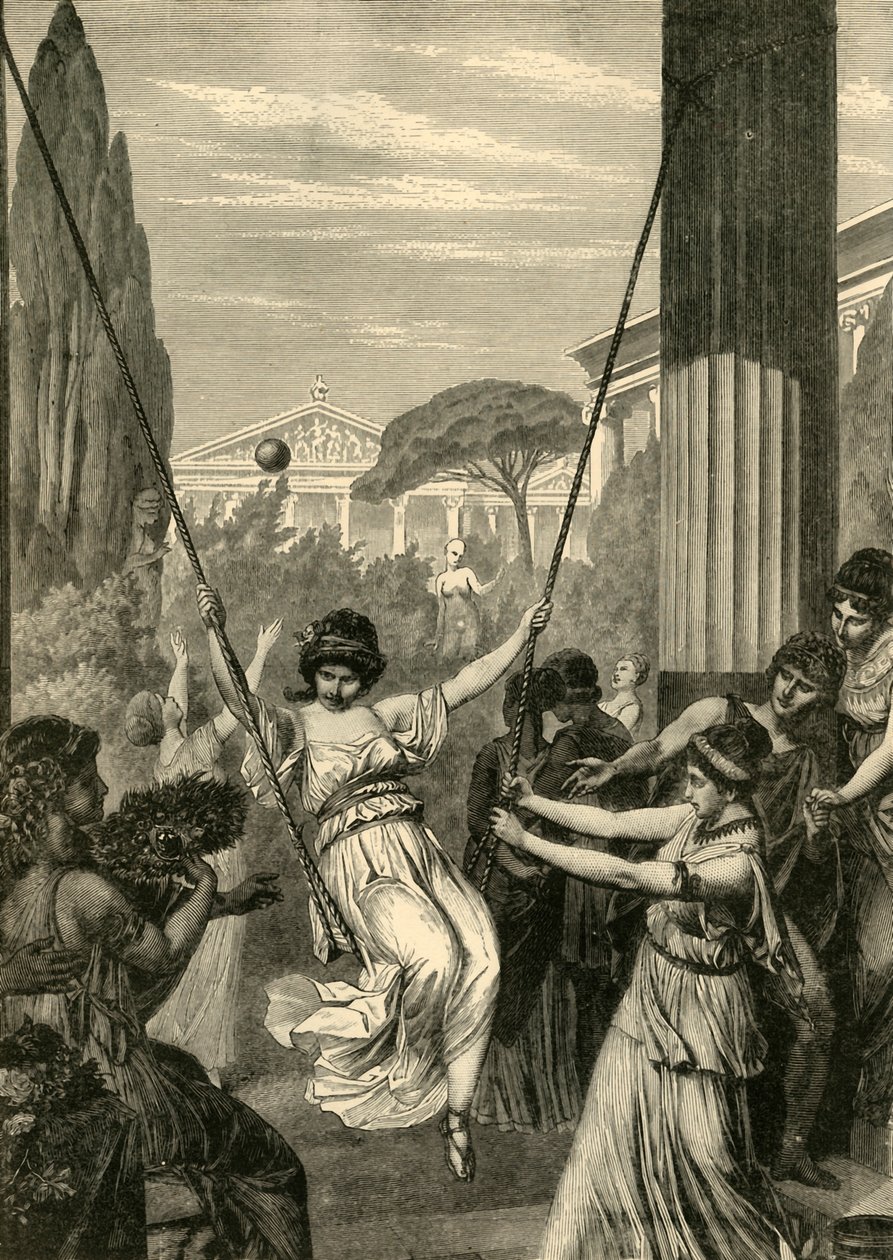 Sport griechischer Mädchen, 1890 von Unbekannt