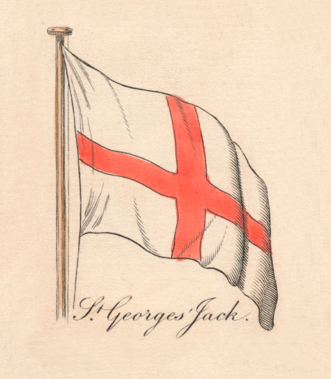 St. Georges Jack, 1838 von Unbekannt