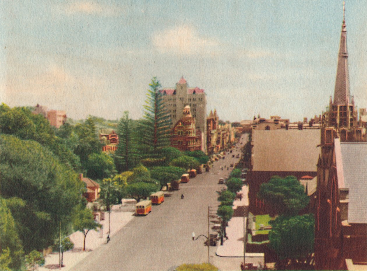 St. Georges Terrace, Blick nach Westen, um 1947 von Unbekannt