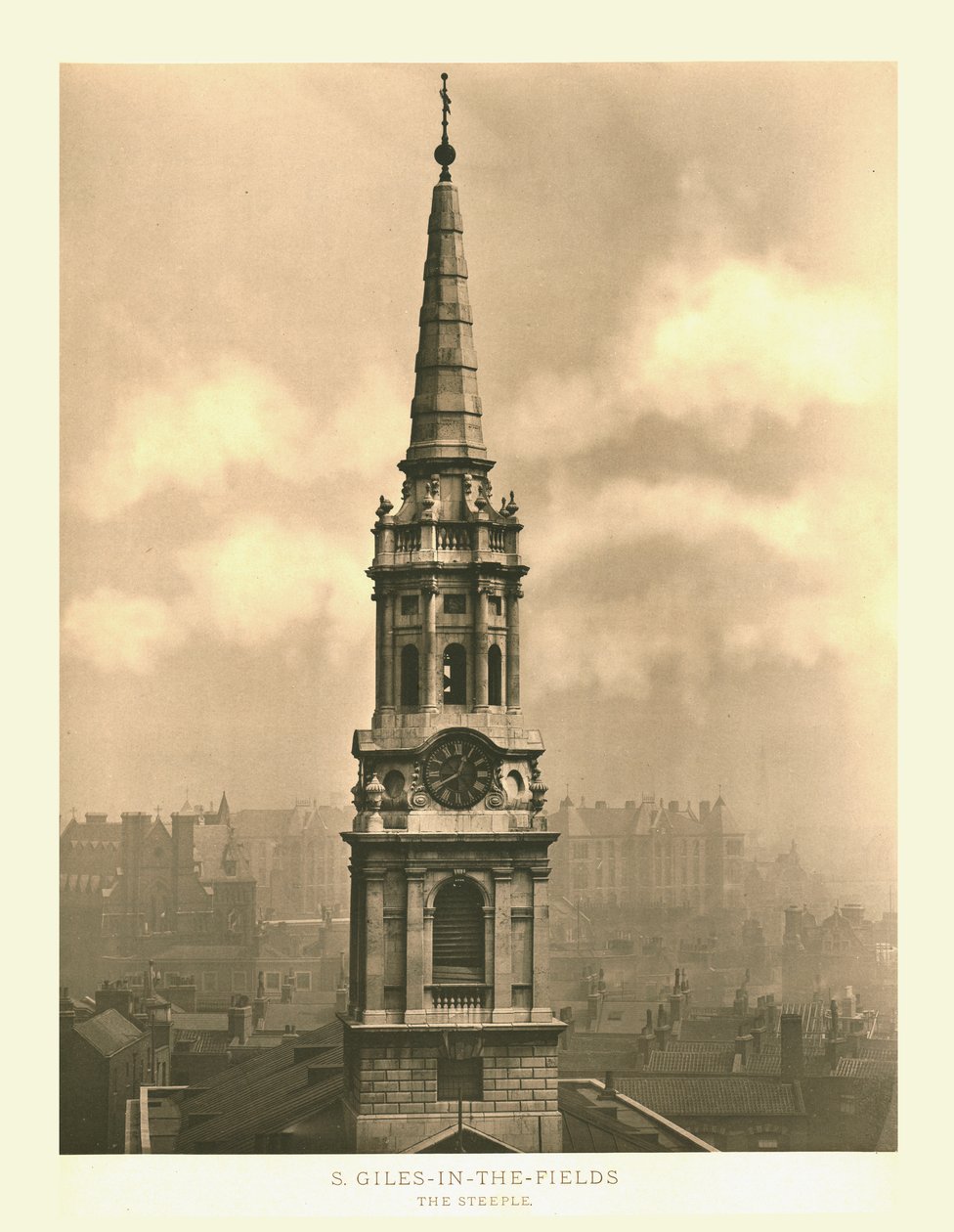 St Giles-in-the-Fields, Der Kirchturm von Unbekannt