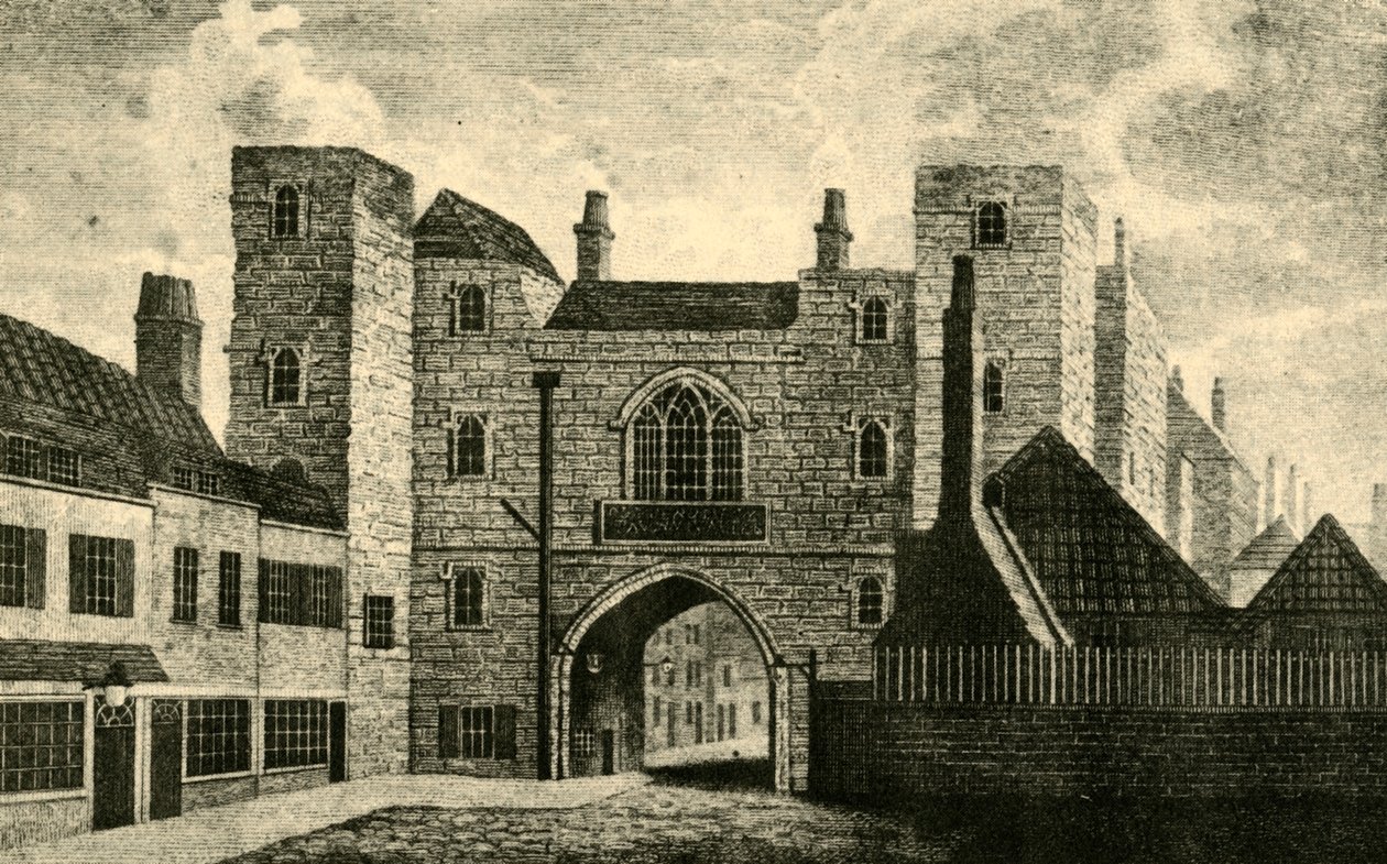 St. Johns Tor, Clerkenwell, 1813, 1925 von Unbekannt