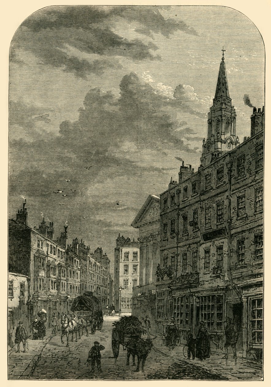 St. Martins Lane, 1820, 1881 von Unbekannt