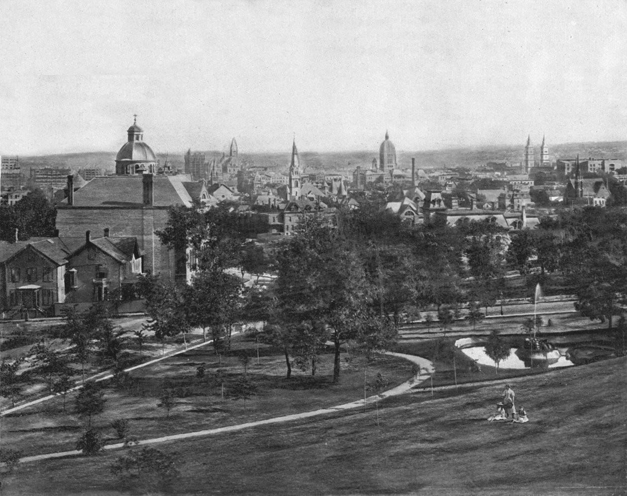 St. Paul von Merriams Hill, Minnesota, USA, um 1900 von Unbekannt