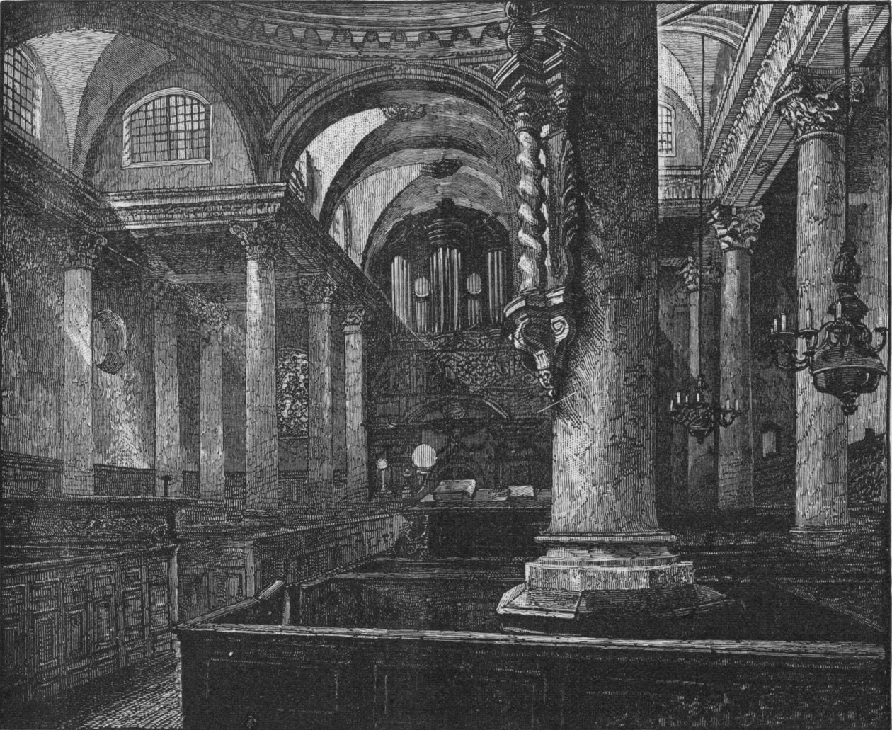 St. Stephens, Walbrook, 1890 von Unbekannt