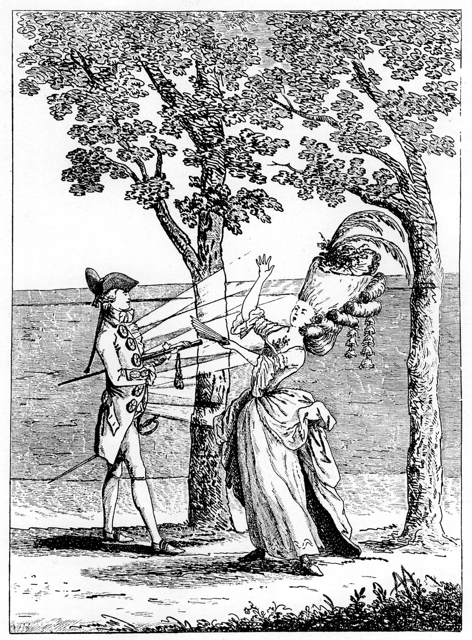 Stahlknöpfe, Coup de Bouton, 1777 von Unbekannt