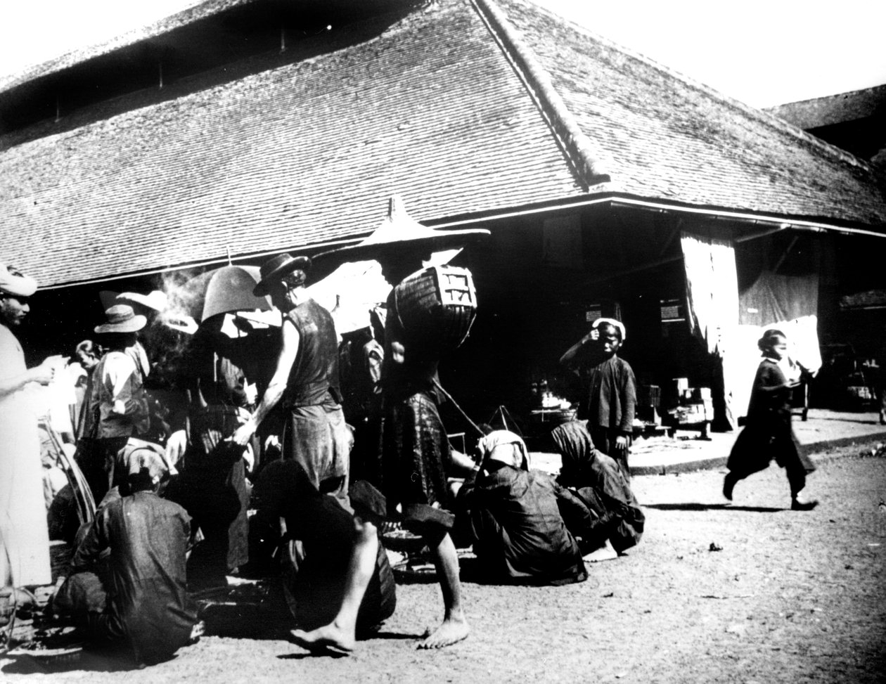 Straßenszene, Saigon, 1900 von Unbekannt