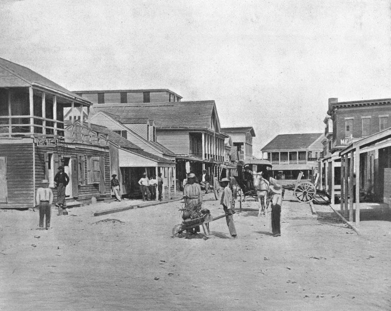 Straße in Key West, Florida, USA, ca. 1900 von Unbekannt