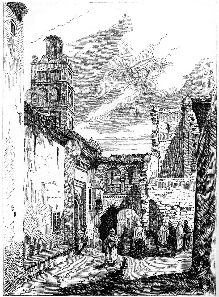 Straßenansicht in Tlemcen, Algerien, um 1890 von Unbekannt