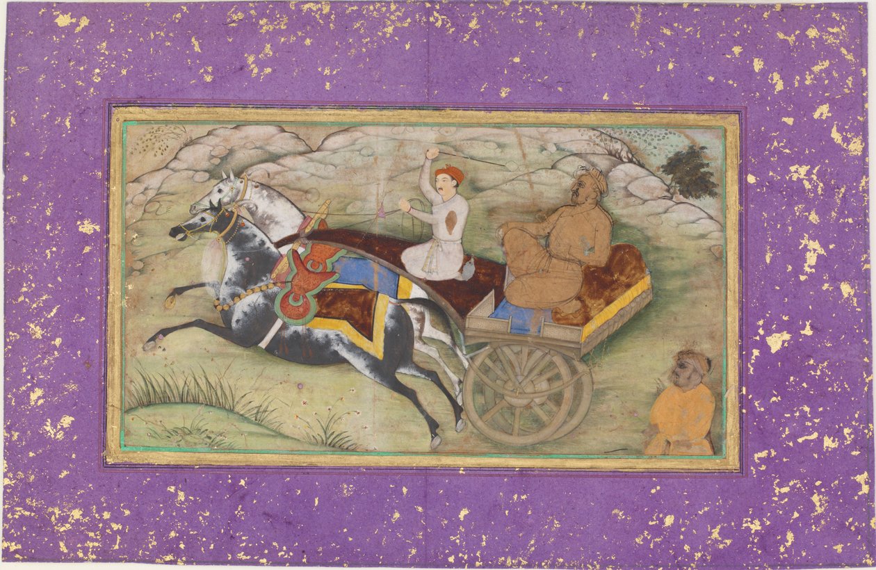 Sultan Salim in einer Kutsche von Unbekannt