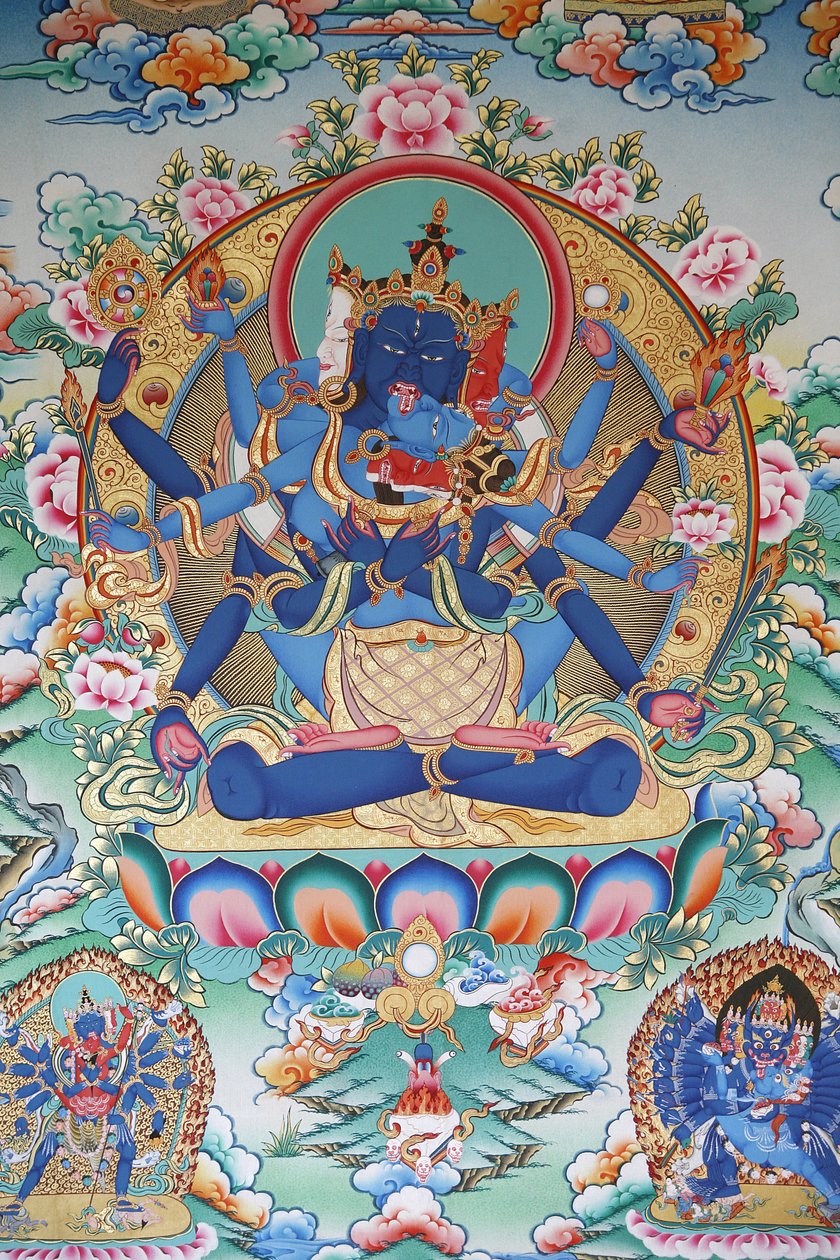 Tibetische tantrische Göttin. Kopan-Kloster, Kathmandu, Nepal von Unbekannt