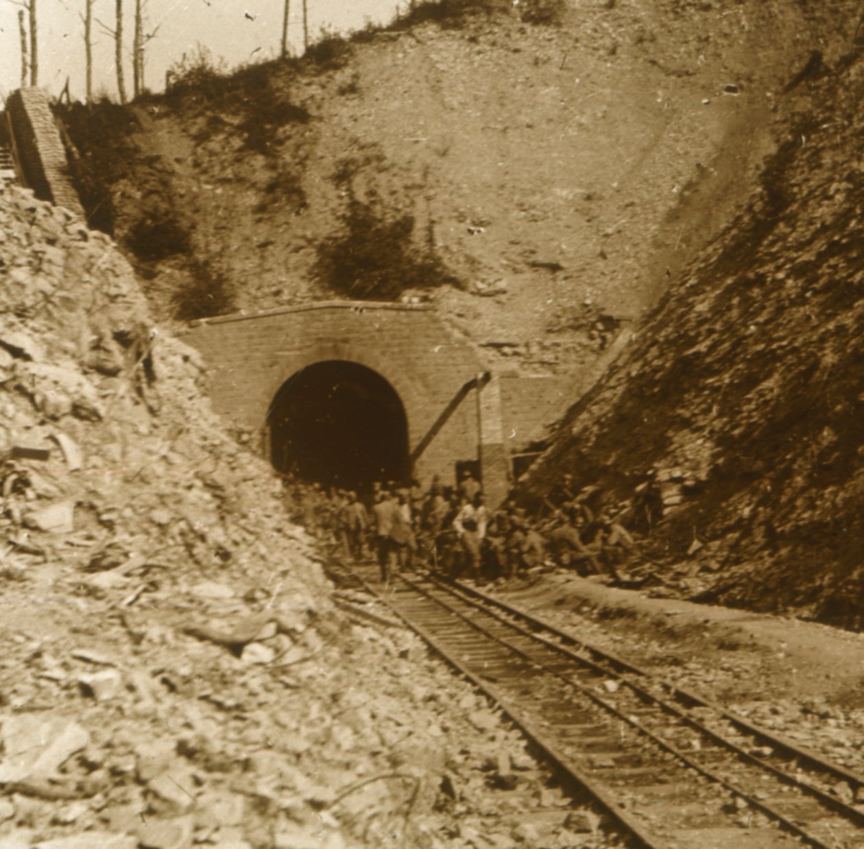 Tavannes-Tunnel, Verdun, Nordfrankreich, ca. 1914-1918 von Unbekannt