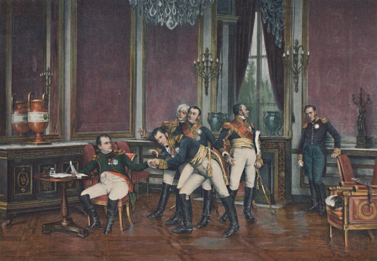 Die Abdankung, Fontainebleau, 6. April 1814, 1896 von Unbekannt