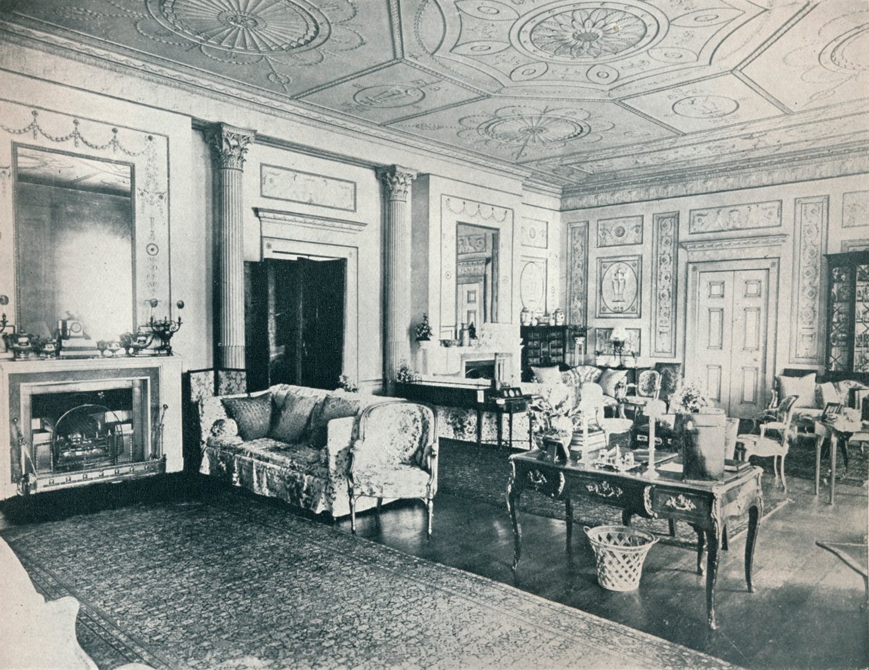 Der Adam-Salon, Stoke Edith, ca. 1909 von Unbekannt