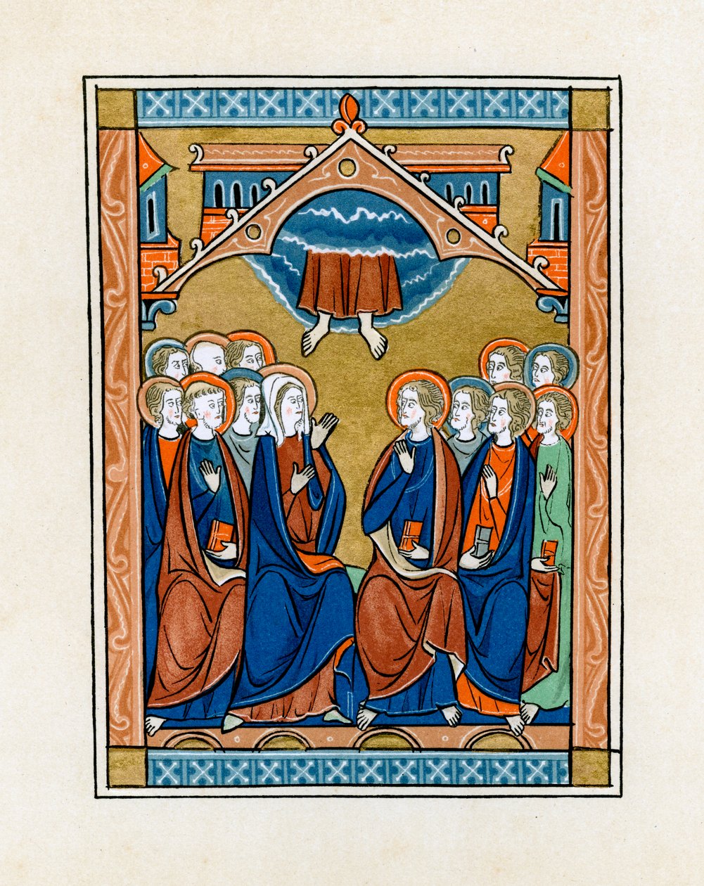 Die Himmelfahrt, 1250-1260 von Unbekannt