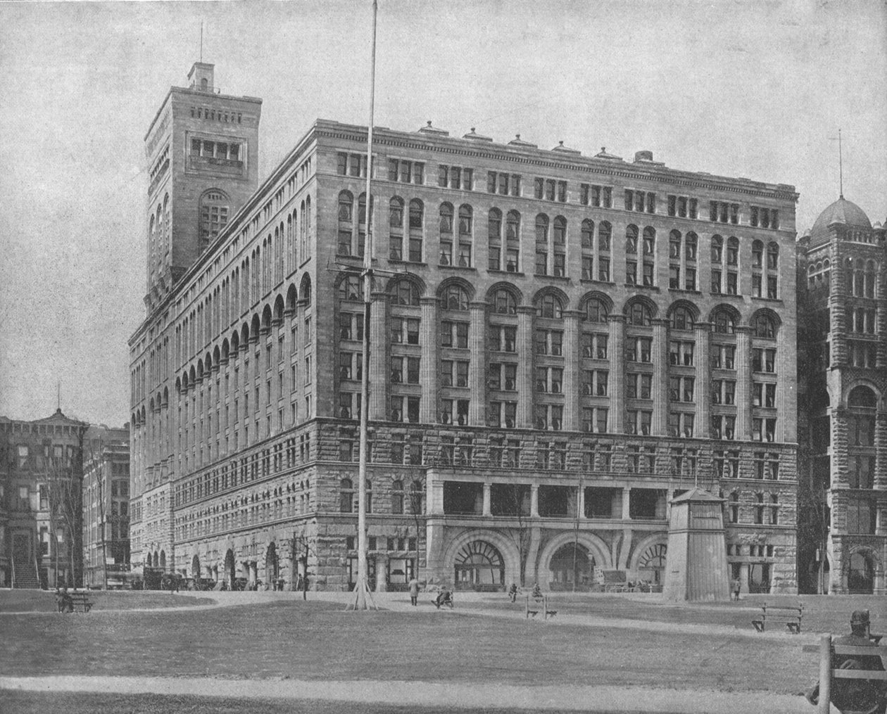 Das Auditorium, Chicago, Illinois, USA, um 1900 von Unbekannt