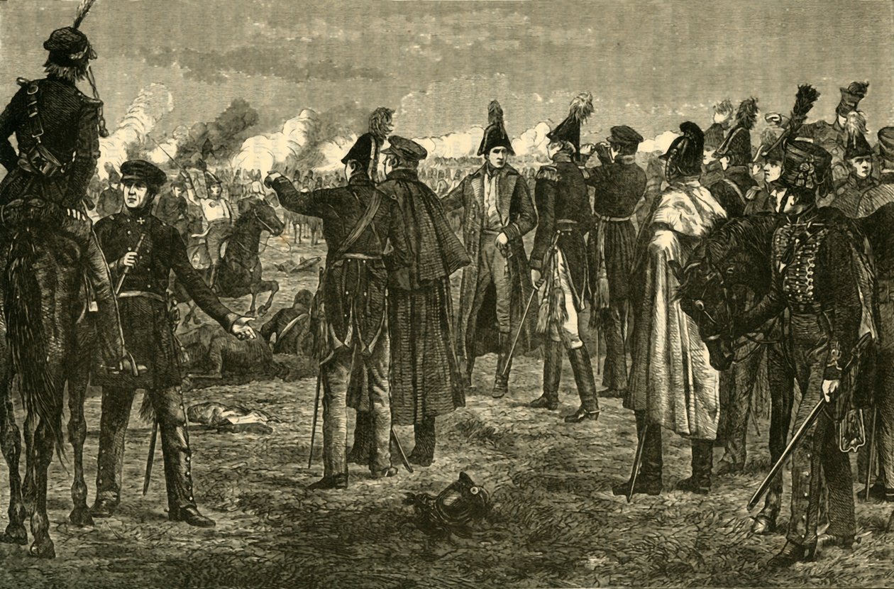 Die Schlacht von Leipzig, 1813, 1890 von Unbekannt