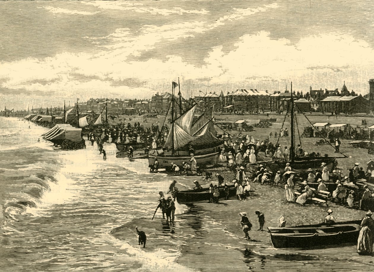 Der Strand, Yarmouth, 1898 von Unbekannt