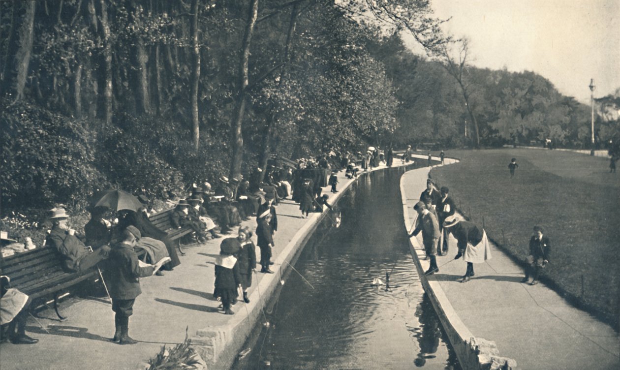 Der Bach, Untere Gärten, um 1910 von Unbekannt