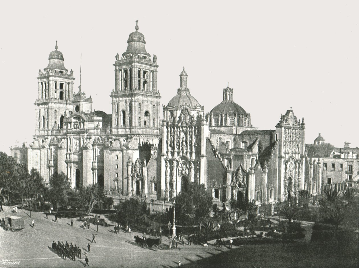 Die Kathedrale, Mexiko-Stadt, Mexiko, 1895 von Unbekannt