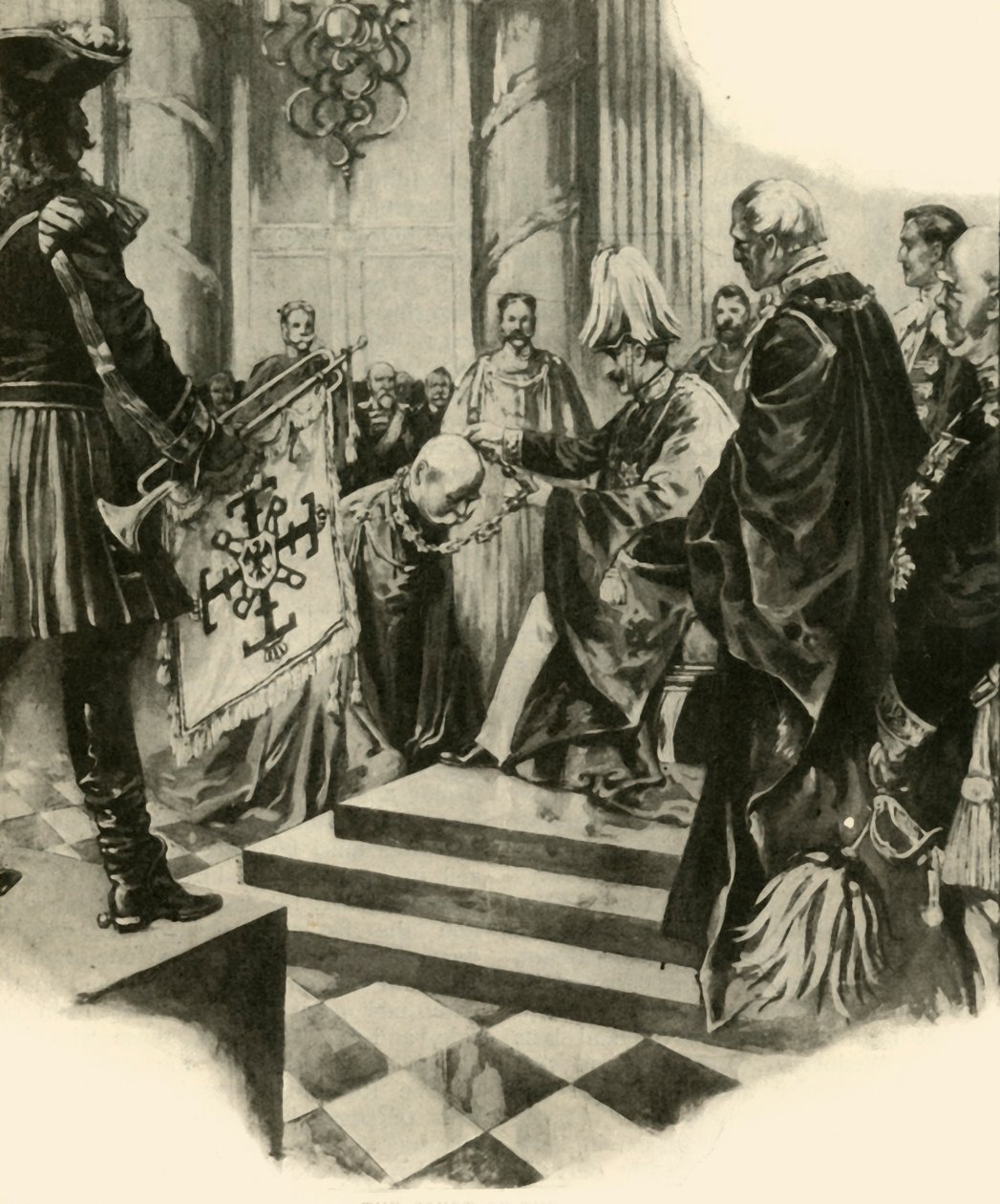Der Hof des Kaisers, 1910 von Unbekannt
