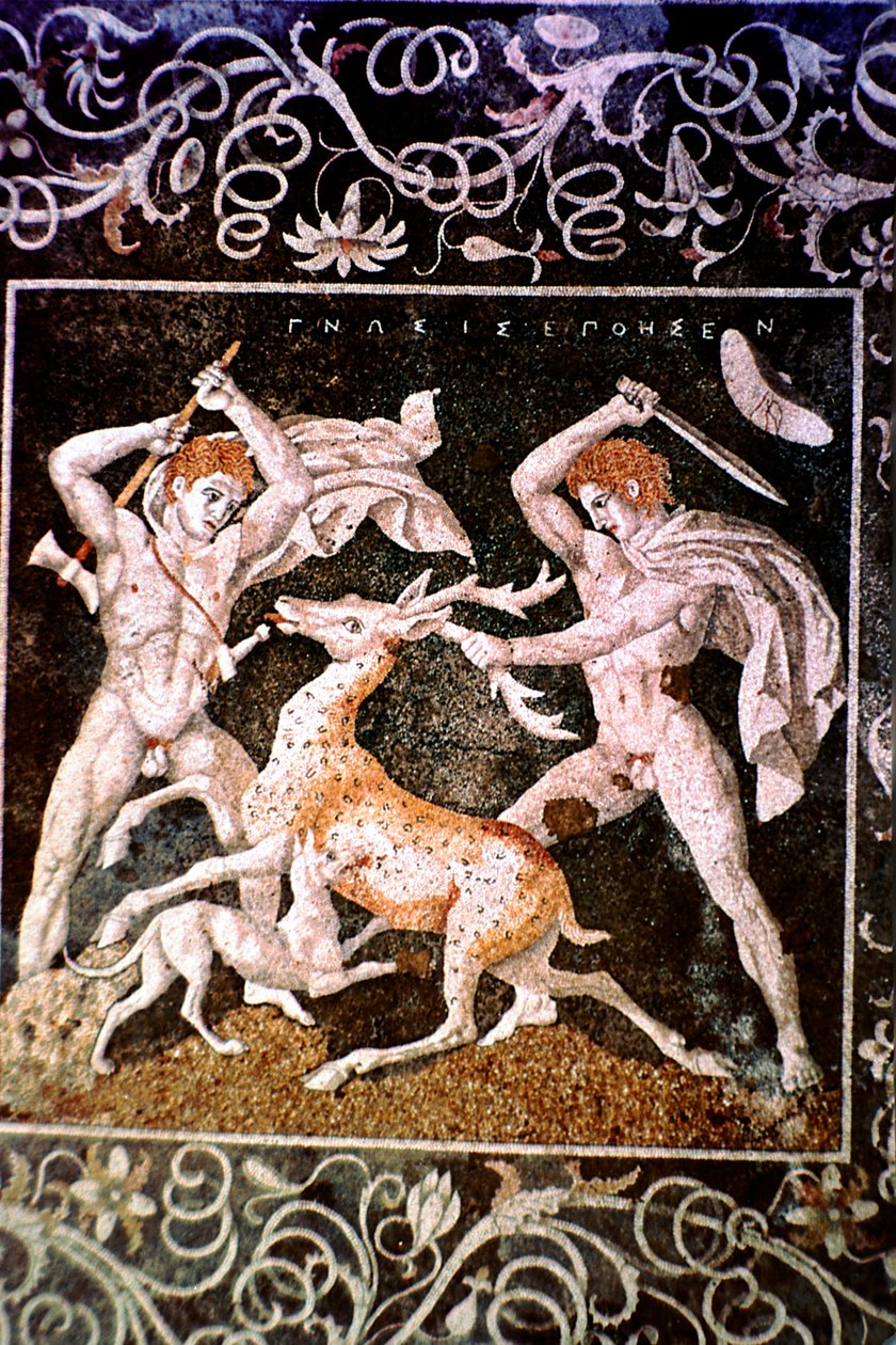 Die Hirschjagd, 4. Jahrhundert v. Chr. von Unbekannt