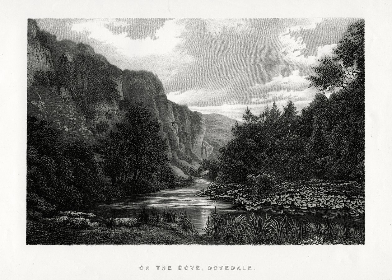 Die Taube, Dovedale, Derbyshire, 1896 von Unbekannt
